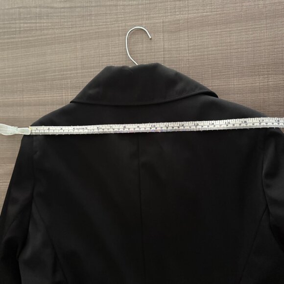 Anne Klein - Black Water Resistant Jacket with Metal Buttons - Size L - Picture 10 of 12